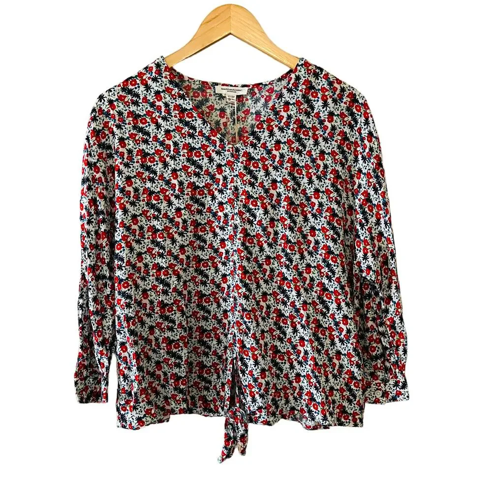 Beach Lunch Lounge Floral Long Sleeve Top Size XS NWT Multicolored - Picture 7 of 7